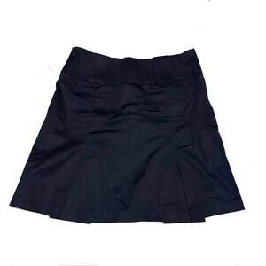 United Colors of Benetton Navy Blue Pleated Academia Skirt Women's 44 Size 14 US